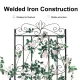 2 Pcs Large Metal Garden Trellis for Outdoor Yard & Patio