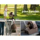 i.Pet Pet Stroller Dog Pram Large Cat Carrier Travel Foldable 4 Wheels Pushchair Double