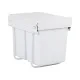 Cefito Pull Out Bin Kitchen Double Basket 2X20L White