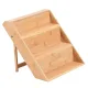 Bamboo Spice Rack Organizer, Space Saving Seasoning Cabinet Shelf for Kitchen Makeup and Spice Storage