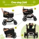 i.Pet Pet Dog Stroller Pram Large Cat Carrier Travel Pushchair Foldable 4 Wheels