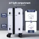 Wanderlite 2pcs Trunk Luggage Suitcase Travel Carry On TSA Lock 12" 20" White