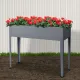 Green Fingers Garden Bed Elevated 100X80X30cm Planter Box Container Galvanised