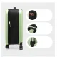 Beige 20 Inch Foldable Carry-on Suitcase with 360 Spinner Wheels and Combination Lock, Lightweight Space Saving Hard Shell Luggage for Australian Travel