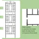 2 Pcs Large Metal Garden Trellis for Outdoor Yard & Patio