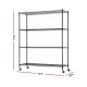 Artiss 4-Tier Kitchen Rack Shelf with Wheels Shelving 152x45x187CM Adjustable Metal Storage Shelves