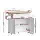 Artiss Kitchen Island Trolley Rolling Serving Cart Storage Drawer Cabinet 90cm White