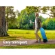 Weisshorn 40L Portable Water Container Carrier Wheels Water Tank Camping Blue