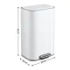 Cefito 30L Pedal Rubbish Bin Kitchen Trash Garbage Waste Can Soft Close White