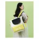 Yellow Transparent Pet Carrier Backpack for Cats and Small Dogs