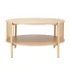 Artiss Coffee Table 2-Tier Round Wood