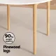 1 Artiss Dining Table and 4 Chairs Set Wishbone Wood