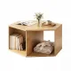 Artiss Coffee Table Hexagonal Center Table with Open Storage 2-Way Display Side Table Wood