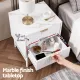 Artiss 2X Bedside Table White Nightstand 2 Drawers