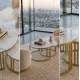 Interior Ave - Premier Nested Coffee Table Set - White Marble Stone