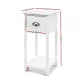 Artiss Bedside Table Vintage - THYME White