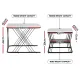 Artiss Nesting Coffee Table Set of 2 Marble Effect