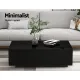 Artiss Coffee Table 4 Drawers Black Trevi