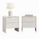 Artiss 2x Bedside Table 2 Drawers - Beige