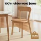 Artiss 2x Dining Chairs Wooden Kitchen Accent Chair Cafe Lounge Rubber Wood