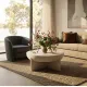 Interior Ave - Zelda Sculptural Stone Coffee Table - Sand Textured Finish