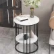Solid Marble Sofa Side Coffee Table Bedside Storage Display Table Plant Stand