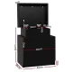 Artiss 2X Bedside Table 2 Drawers Lift-up Storage Black
