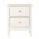 Artiss 2x Bedside Table 2 Drawers Bedroom Storage Nightstand Beige