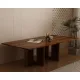 Oak Melamine Dining Table 6 Seater