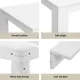 1 Artiss Dining Table and 4 Chairs Set White Wood