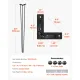 4 Pack Hairpin Table Legs 101.6cm Black Heavy Duty 3 Rod Carbon Steel Furniture Legs for Desk Dining Table Bench End Table DIY Each Supports 99.8kg