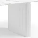 Dining Table Sintered Stone Top MDF Table Base High Glossy White