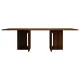 Oak Melamine Dining Table 6 Seater