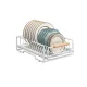 Pull Out Storage Rack Kitchen Dish Bowl Organiser Carbon Steel 40 x 30 x 13cm - Dish Rack