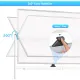 CARLA HOME Double-Sided Magnetic Whiteboard 120x90cm with Wheels, Reversible Design for School, Office & Home