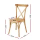 Artiss 2x Dining Chairs Rattan Wooden Kitchen Accent Chair Cafe Lounge Rubber Wood