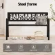 Gardeon Outdoor Garden Bench Seat Outdoor Furniture Steel 2 Seater Park Black