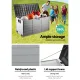 Gardeon Outdoor Storage Box 290L Lockable Organiser Garden Deck Shed Tool Black