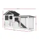 i.Pet Chicken Coop Rabbit Hutch Extra Large Wooden Run Cage House With Run Cage