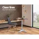 Gardeon Outdoor Bar Table Wooden Cafe Table Aluminium Pole Round