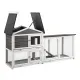 i.Pet Chicken Coop Rabbit Hutch Extra Large Wooden Run Cage House With Run Cage