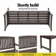 Gardeon Outdoor Garden Bench Wooden 2 Seater Lounge Chair Patio Furniture Brown