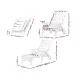 Gardeon Sun Lounger Folding Chaise Lounge Chair Wheels Patio Outdoor Furniture