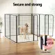 i.Pet Pet Dog Playpen 48" Enclosure 8 Panel Cage Kennel Puppy Fence Play Pen