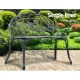 Gardeon Outdoor Garden Bench Seat 100cm Cast Aluminium Patio Chair Vintage Green