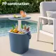 Gardeon 2-in-1 Outdoor Bar Table Portable Ice Bucket Cooler 15L Tong Blue