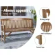 Gardeon 5FT Outdoor Garden Bench Wooden 3 Seat Chair Patio Furniture Natural