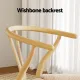 Artiss Dining Chair Wooden Rattan Seat Wishbone Back