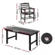 Gardeon 7 Piece Outdoor Dining Set Patio HDPE Table and Chairs Garden Furniture