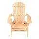 Gardeon Adirondack Outdoor Chairs Wooden Beach Chair Patio Furniture Garden Natural Set of 2
